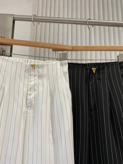 Stripe Wide Leg Trouser